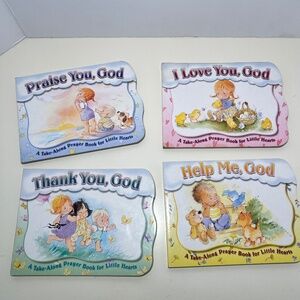 Set of Four Precious Bible God Children's Board Books I love You, Praise, Help